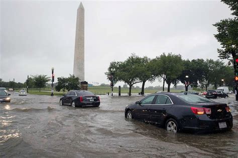 Heavy rainfall hits DC region, flood watch in effect till early Monday